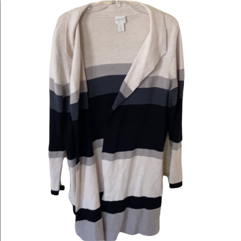 Chico’s Zenergy long block sweater size 2 like new